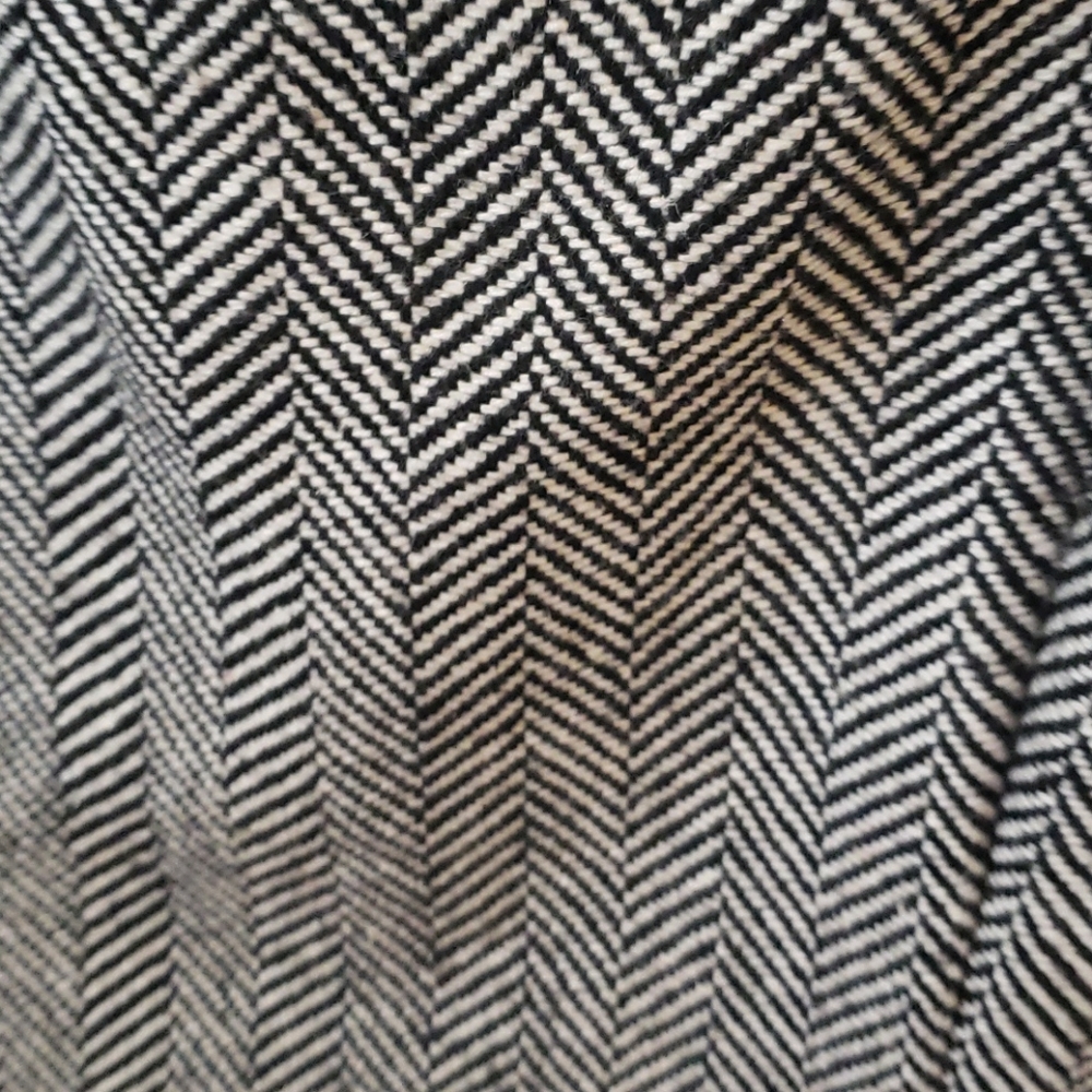 Black, White Gray Pattern Dress - image 2